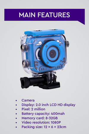 Fotocamera Sport Mini con Lente di Alta Qualità
